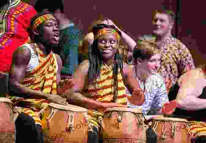 A University Ensemble Performing West African Drumming And Dance At A Campus Event West African Drumming And Dance In North American Universities: An Ethnomusicological Perspective