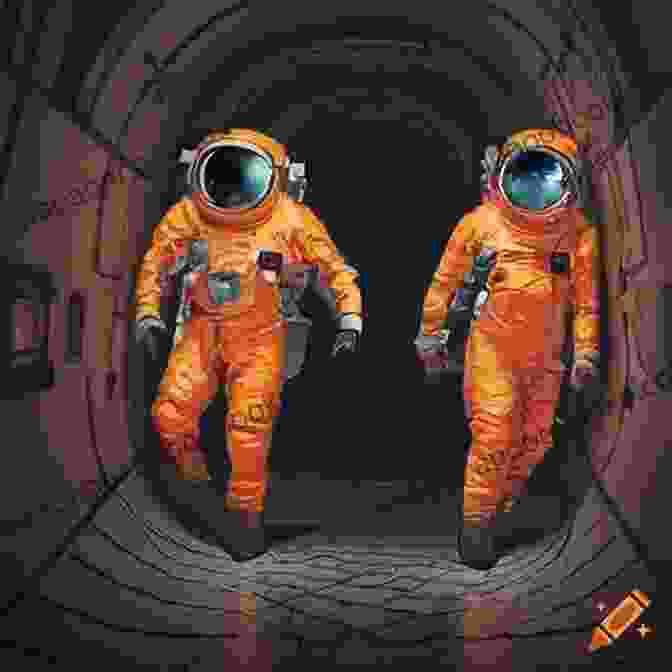 Astronaut Encountering Ethereal Creature In Bleed Zone Thrill Kings: The Shaftway: An Interdimensional Bleed Zone Mission