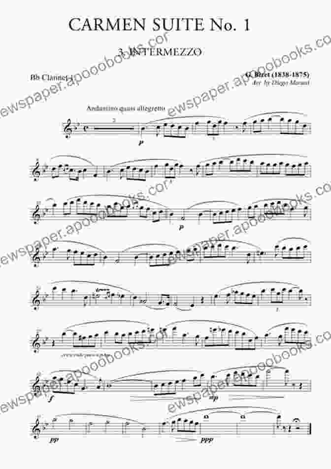 Carmen Suite For Clarinet Quartet Score Carmen Suite For Clarinet Quartet (score)