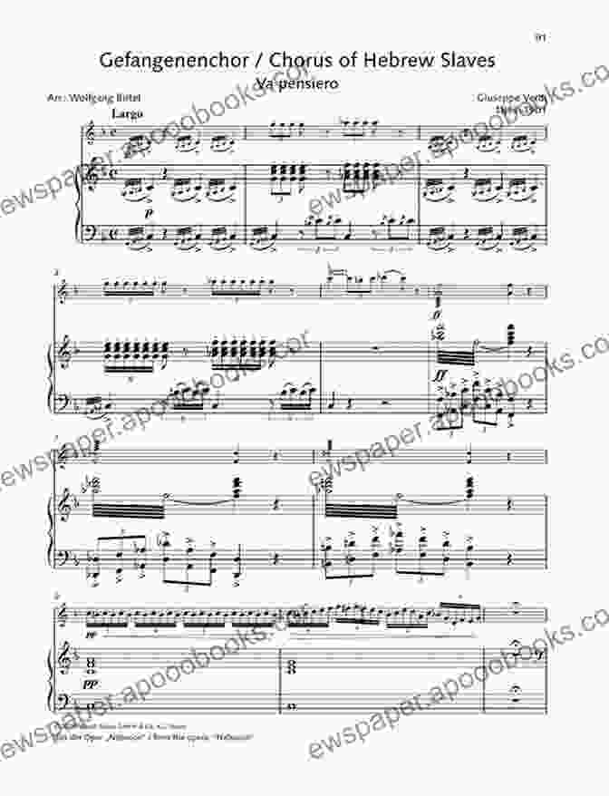 Chorus Of The Hebrew Slaves Verdi Easy Violin Sheet Music