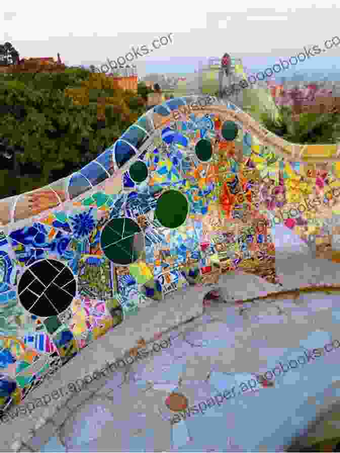 Close Up Of A Colorful Mosaic On A Building In Park Güell Beautiful Places In Barcelona Gerry Kerkhof