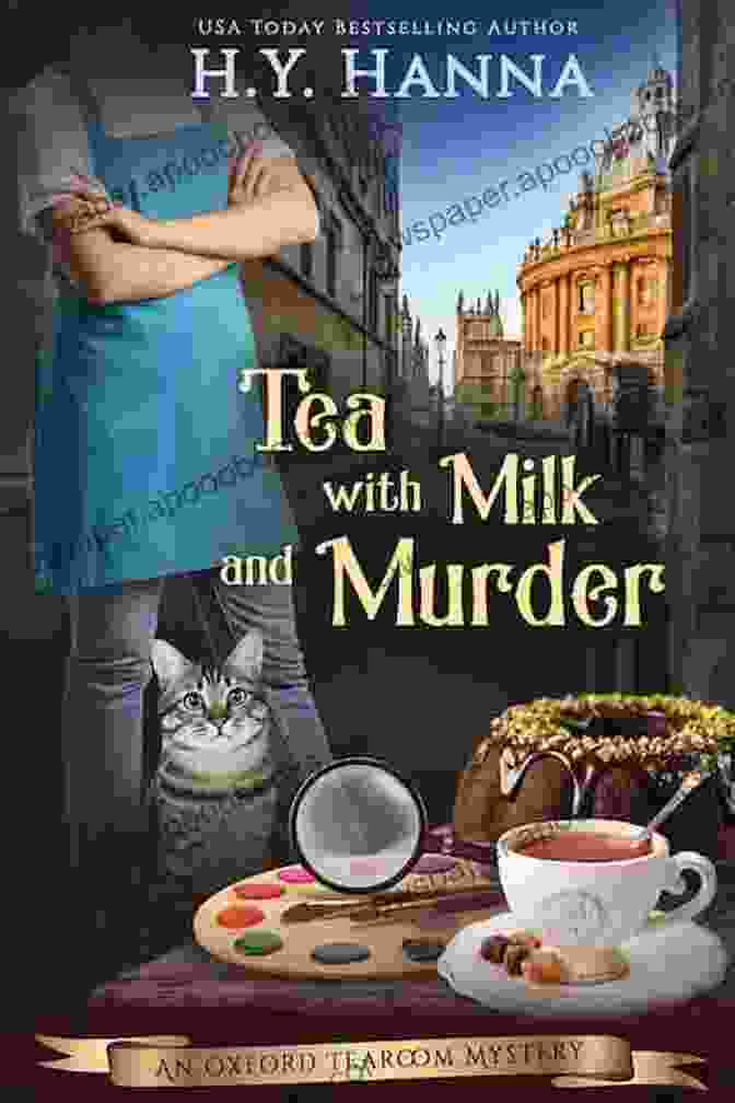 Grace Eversleigh, The Protagonist Of The Oxford Tearoom Mysteries, Stands In Her Cozy Tearoom, Ready To Solve The Murder Mystery. Tea With Milk And Murder (Oxford Tearoom Mysteries ~ 2)