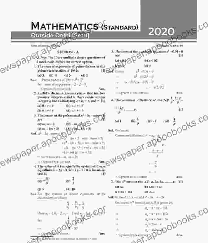 Math CBSE II Solved Papers 2024 Delhi Outside Book Cover MATH CBSE II SOLVED PAPAERS 2024: DELHI OUTSIDE