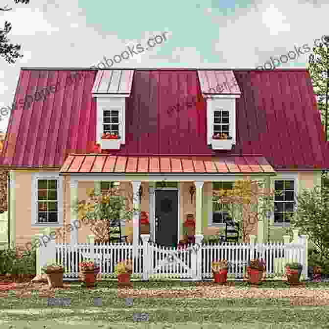 The House Of Dreams, A Small Cottage With White Walls And A Red Roof, Surrounded By A Picket Fence And Blooming Flowers. Anne S House Of Dreams By Lucy Maud Montgomery Illustrated