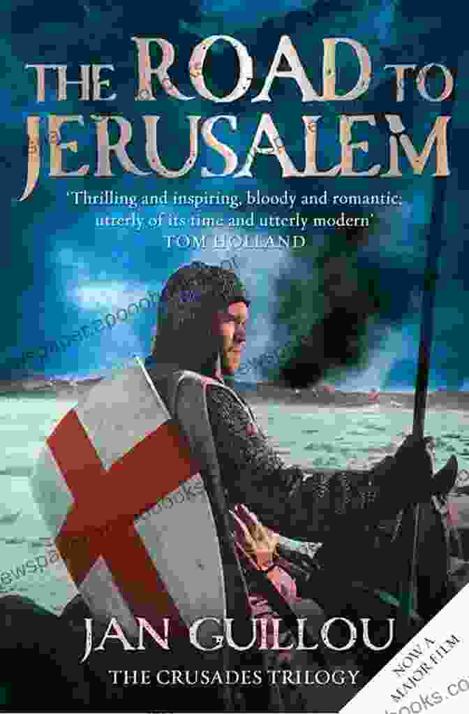 The Road To Jerusalem Book Cover With A Map Of The Eastern Mediterranean And A Figure On A Donkey The Road To Jerusalem: One Of The Crusades Trilogy