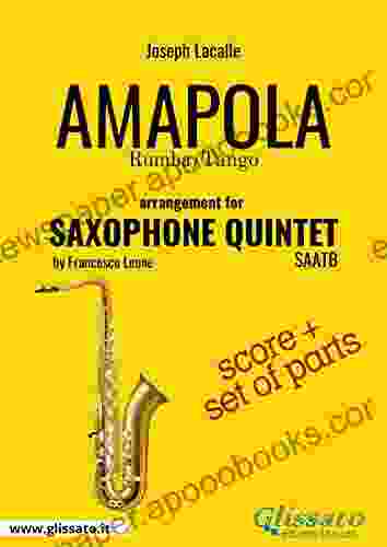 Amapola Flexible Saxophone Quintet score parts: rumba / tango